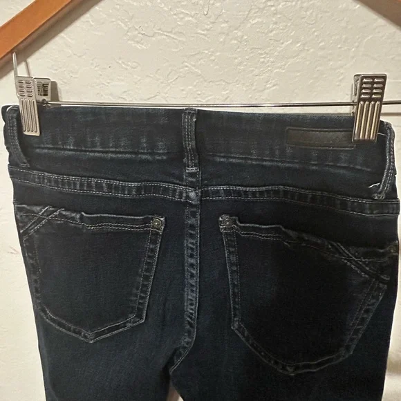 🚀Buckle Black Women’s Dark Indigo tailored Boot Cut Jeans 26X34 GUC - Picture 6 of 12